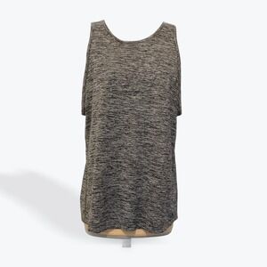 Nike Dri Fit Heathered Gray Athletic Tank Top Women's Size Medium Sleeveless